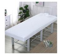 Copri Lettino Da Massaggio Lenzuolo con angoli trapuntato for salone di bellezza addensato, lenzuolo, copriletto for massaggi SPA, delicato sulla pelle, foro for il respiro(WHITE,185x70)