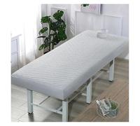 Copri Lettino Da Massaggio Lenzuolo con angoli trapuntato for salone di bellezza addensato, lenzuolo, copriletto for massaggi SPA, delicato sulla pelle, foro for il respiro(Light Grey,185x70)
