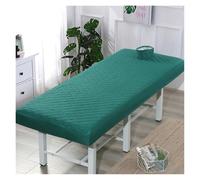 Copri Lettino Da Massaggio Lenzuolo con angoli trapuntato for salone di bellezza addensato, lenzuolo, copriletto for massaggi SPA, delicato sulla pelle, foro for il respiro(Green,180x60)