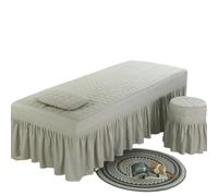 Copri Lettino Da Massaggio Lenzuolo for massaggio di bellezza Lenzuolo elastico for spa Copriletto for tavolo da salone Lenzuolo for lettino da massaggio Copriletto for bellezza con foro(Gray,80x190cm