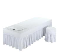 Copri Lettino Da Massaggio Lenzuolo for massaggio di bellezza Lenzuolo elastico for spa Copriletto for tavolo da salone Lenzuolo for lettino da massaggio Copriletto for bellezza con foro(White,70x190c