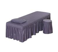 Copri Lettino Da Massaggio Lenzuolo For Salone Di Bellezza, Materasso Trapuntato Spesso, Copriletto For Gonna Da Letto, Breve, Con Foro For Il Viso(6,180cm x 60cm)