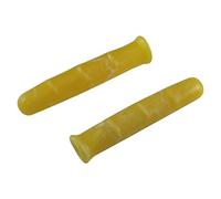 Copri-leva del freno bicicletta, 85 mm, stile vintage, retrò, antico, protezione in gomma, colore: marrone, nero, giallo, grigio, Jaune Marbré