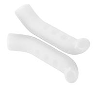 Copri Leva Freno Bici con Design a Manica Scorrevole, 2 Pezzi Copri Leva Leva Freno Bici in Silicone Bianco Copri Leva Freno Bici per Bici da Strada e Mountain
