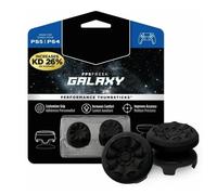 Copri-levette analogiche nere per PlayStation 4 (PS4) e PlayStation 5 (PS5) | Levette analogiche ad alte prestazioni | 1 rialzato, 1 rialzato medio |