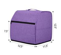 Copri macchina da cucire overlock con tasche per accessori colore viola