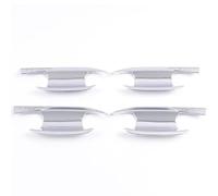 Copri Maniglia Esterna Per VW Golf 8 MK8 2020-2022 Set Finiture Coperchio Ciotola Maniglia Porta Laterale Esterna Dell'auto Tappo Decorativo Cromato(Bright silver2)