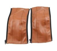 Copri maniglia per passeggini Copri braccioli in pelle PU protettivi for maniglie passeggino, copri paraurti, accessori for barre(Mom 2pcs brown)