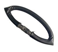 Copri maniglia per passeggino in pelle PU compatibile con passeggino Stokke Xplory V4 / V5, manica rimovibile con apertura a cerniera, antipolvere, impermeabile (nero)
