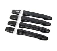 Copri Maniglia per Porta Compatibile Con Per Outlander Per Lancer Per Asx 2008-2020 Adesivo Cromato Copri Maniglia Portiera Fibra Carbonio(Buttons handle)