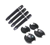 Copri Maniglia per Porta Compatibile Con Per Outlander Per Lancer Per Asx 2008-2020 Adesivo Cromato Copri Maniglia Portiera Fibra Carbonio(0 button handlebowl 2buttons)