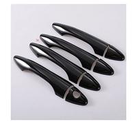 Copri Maniglia Porta Nero Lucido In Fibra Di Carbonio Cromato Copertura Maniglia Dell'automobile Trim Sticker Styling Accessori Auto Per HYUNDAI IX35 Per Hyundai Tucson 2009-2014(Colore:Door handle)