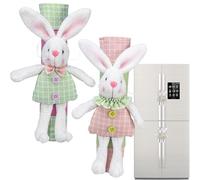 Copri Maniglie Frigorifero,2 Pezzi Design Coniglio Di Pasqua | Copri Maniglie Per Elettrodomestici Da Cucina | Cucina Sala Da Pranzo Microonde Regalo Casa Compleanno Anno Nuovo