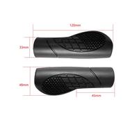Copri Manubrio Bici in Plastica Antiscivolo Nero Misura 120mm Design Ergonomico
