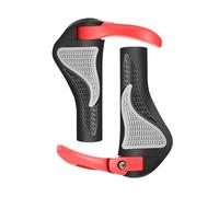 Copri manubrio con impugnatura ergonomica for bicicletta MTB Mountain Cycling Estremità manubrio antiscivolo Adatto for accessori bici da 2,22 cm (Color : Red)