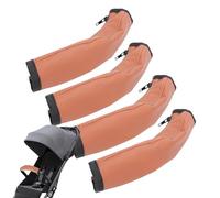 Copri manubrio per passeggino in pelle PU, rimovibile e lavabile, elastico, comodo, accessorio per carrozzina, per braccioli e paraurti