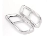 Copri marmitta Trim AUTO 1 Paio 2 Pezzi Di Adesivi Per Tubi Di Scarico Per Auto, Accessori Per Coperture Di Marmitte Compatibile Con X5 G05 2019 2020 2021 2022 2023 2024(Silver)