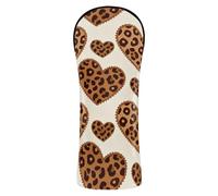 Copri mazza da golf marrone a forma di cuore leopardato impermeabile con etichetta numerica per legni e driver Hybrid Protector para carro de Golf Hybrid