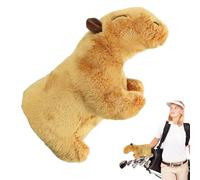 Copri mazze da golf Capybara, Copri testa da golf Capybara - Simpatici copricapo in legno di capibara per mazze da | Copricapo del pilota per una protezione extra della mazza, da per uomo
