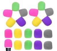 Copri Microfono in Spugna 20 Pezzi, Proteggi Microfono per Voce | Cover Spessa, Forte Adattabilità, per Performance e Sale Conferenze, Accessori Leggeri