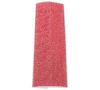 Copri Microfono Strass Rosso per Microfono Wireless Portatile | Rivestimento e Rhinestone, Design Glamour e Raffinato, Facile da Applicare per Canto ed Eventi
