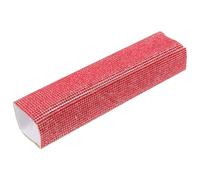 Copri Microfono Wireless Rosso Strass, Elegante per Eventi e Canto | Manicotto per Impugnatura, Tessuto Dettaglio Brillante, Copertura Protettiva, per Microfoni senza Filo