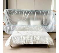 Copri mobili extra large e spesso con laccio, copertura protettiva monouso per mobili dalla polvere, pellicola protettiva dalla polvere per divani e letti 2,4*5,2Colore unicoPolietilene