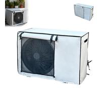 Copri Motore Condizionatore Esterno, Telo Esterno Anti-Neve Anti-Polvere, Copri Condizionatore con Fibbia Fissa, Tessuto Oxford, Resistente al Sole e All'umidità (86x33x56cm/34x13x22in)