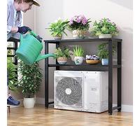 Copri Motore Condizionatore,Supporto Per Fiori,Copri Condizionatore Da EsternoIn Lega Di Alluminio,Balcone Decorazione Esposizione,in Alluminio Composito,Supporto per Fiori. (Size : 100 * 35 * 110cm)