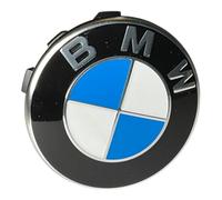 Copri-mozzo originale BMW 1 pezzo Nabendeckel Mittellochdeckel con bordo cromato singolo