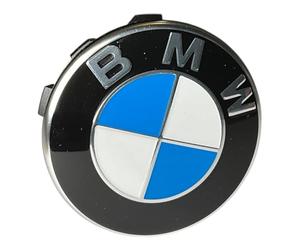 Copri-mozzo originale BMW 1 pezzo Nabendeckel Mittellochdeckel con bordo cromato singolo