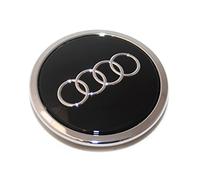 Copri-mozzo originale per Audi, nero, lucido
