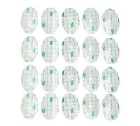 Copri orecchie impermeabili Copri orecchie ipoallergenici in PE di forma ovale Protezione completa per il bagnetto del bambino 20 pezzi