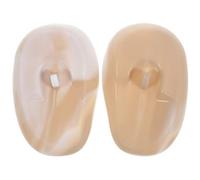 Copri Orecchie in Silicone per Tinta Chioma, Marrone, Sicuri | Salone e Barberia, Vestibilità Comoda, Protezione Macchie, Uso Professionale