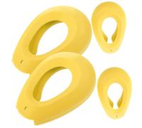 Copri Orecchie per Tinta Chioma in Silicone, 2 Paia | Giallo, Protezione Termica per Orecchie, Adatti a Salone e Hotel, Forma Auricolare