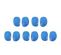 Copri Orecchie Plastica per Tintura Chioma, 10 Pezzi Blu