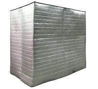 Copri pallet isotermico Isolante termico per pallet di materiali deperibili Cappuccio per bancali (100x120xh120 cm) 3 pezzi