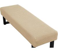Copri Panca Elastico Antiscivolo per Sala da Pranzo, Fodera per Panca Jacquard Coprente, Copertura per banco Resistente a Macchie e peli di Animali, Rivestimento per Panca da Cucina(C)