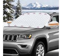 Copri Parabrezza Auto Ghiaccio,Telo Copri Parabrezza per Inverno con Copertura per Specchietto, Antigelo, Resistente a Neve, Polvere, Raggi UV, per Maggior Parte dei Veicoli 178 x 124cm