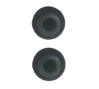 Copri parabrezza in schiuma, filtro antipop, protezione antivento con supporto in silicone, compatibile con 2 pezzi, per microfono Rode Smartlav+ Lavalier con diametro di 4-5 mm, colore: nero
