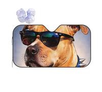Copri Parabrezza per Car Cool Dog Dogs With Sun Glasses Parasole per M