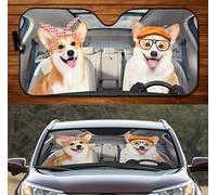 Copri Parabrezza per Car Portabile Copri Vetro Car Impermeabile Parasole Auto Parabrezza Universale per SUV Camion Estate Guida della Famiglia Corgi L