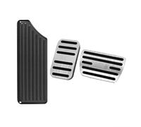 copri pedale freno Compatibile con Civic 2016-2022 Car Foot Pedal Accelerator Brake Pedal Cover Accessori interni(3pcs Black Silver)