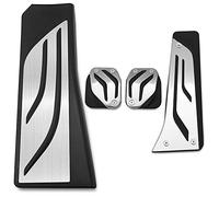 Copri Pedali Auto, Pedaliera Auto Nessuna perforazione AT & MT Adatta per BMW 5 6 7 Serie E65 E67 E68 F01 F02 F10 F11 F07 F12 F13 Gas frizione del freno resto del piede del rilievo del pedale Sostitui