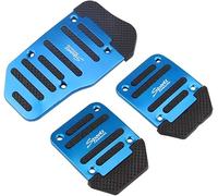 Copri Pedali Auto per Audi A4 B7 Sedan/Avant 2004-2007, Pedali Auto Copripedale Antiscivolo Pedaliera Auto in Metallo per Freni,Blue-Manual transmission