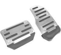 Copri Pedali Auto per Citroen Ami 2020-2022 2023, Pedali Auto Copripedale Antiscivolo Pedaliera Auto in Metallo per Freni,Silver-Automatic