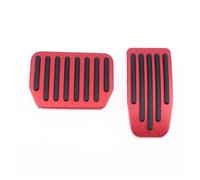 Copri Pedali Auto Per Copripedali Per Tutte Stagioni Modello 3/Y Set Pastiglie Freno Accelerator Metallo Antiscivolo Facile Aggiornamento(Red)