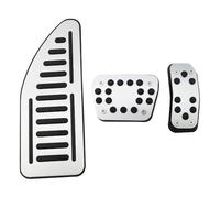 Copri Pedali Auto Per Fiesta Per MK7 2009-2015 Per Ecosport Pedali Dell'acceleratore Cuscinetti Lega Alluminio Copripedale In Gomma Per Auto poggiapiedi per auto(AT with Rest)