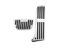 Copri Pedali Auto Per Highlander Per XU70 2020 2021 2022 2023 2024 Tappetino Antiscivolo Per Poggiapiedi In Alluminio(AT 2PCS Silver)