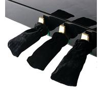 Copri Pedali per Pianoforte, Custodia Protettiva per Pedali in Velluto Nero da 3 Pezzi, Accessori per Pianoforte,per Decorare e Proteggere i Pedali del Pianoforte a Coda e del